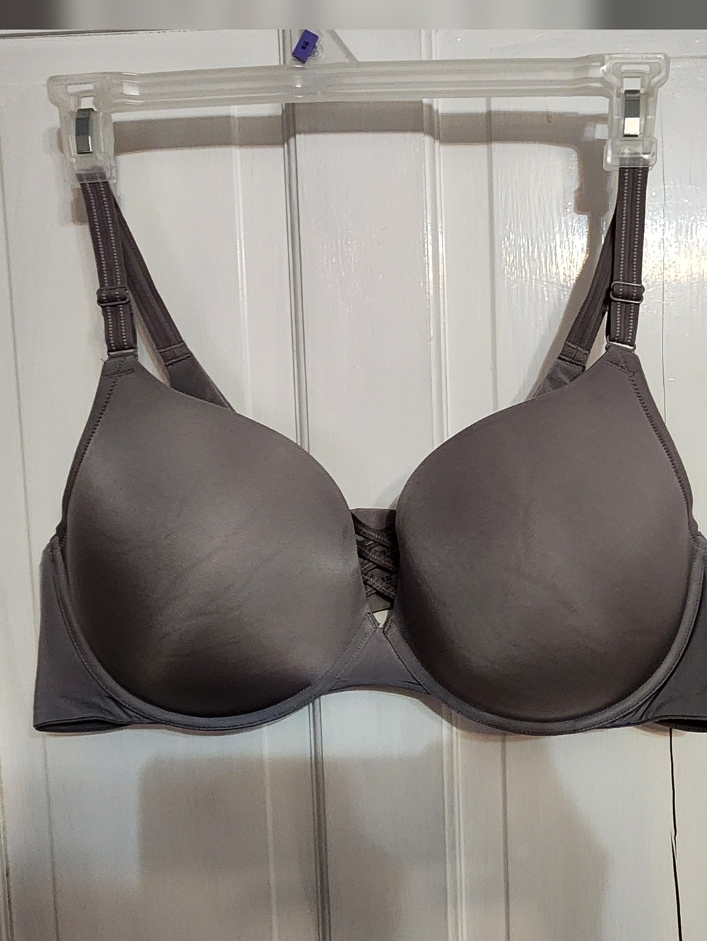 Torrid Curve Size 46D 'XO' 360° Ballet Back Smoothing Push up plunge bra